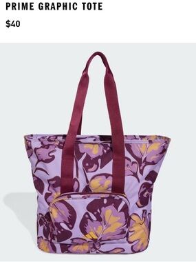 Prime Graphic Tote - Purple Floral